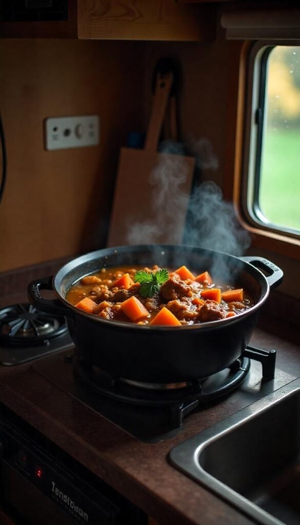Savory Chopped Beef and Eggplant Stew Recipe