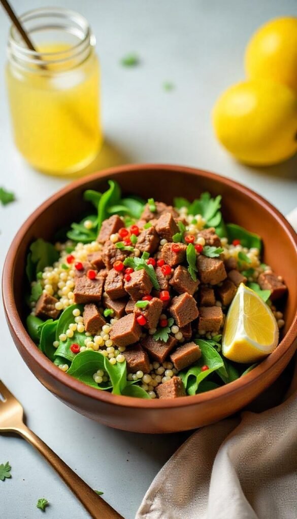 Savory Chopped Beef and Quinoa Salad Savory Chopped Beef and Quinoa Salad