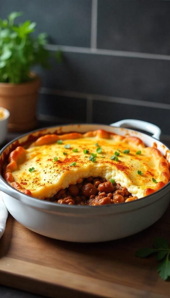 Savory Chopped Beef Shepherd's Pie