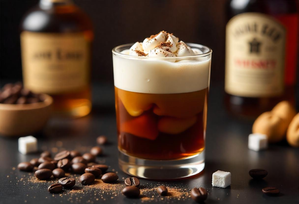 Classic Irish Coffee with Whipped Cream Classic Irish Coffee with Whipped Cream