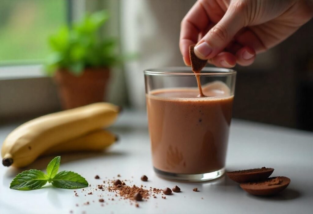 Refreshing Cocoa Mint Smoothie Refreshing Cocoa Mint Smoothie