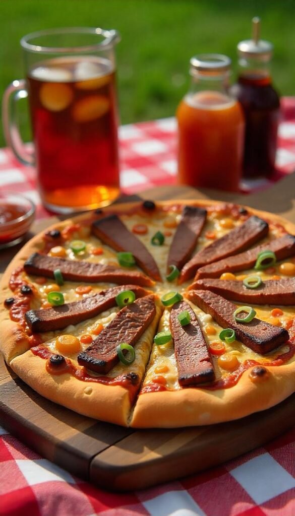 Smoky BBQ Brisket Pizza Recipe Smoky BBQ Brisket Pizza Recipe