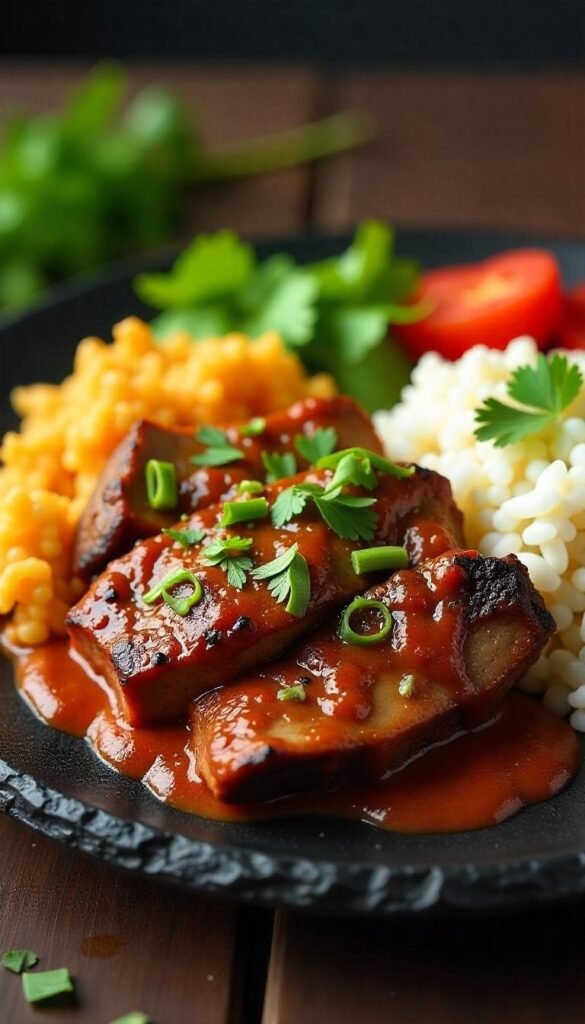 Spicy Cajun Brisket with Fluffy Rice Spicy Cajun Brisket with Fluffy Rice