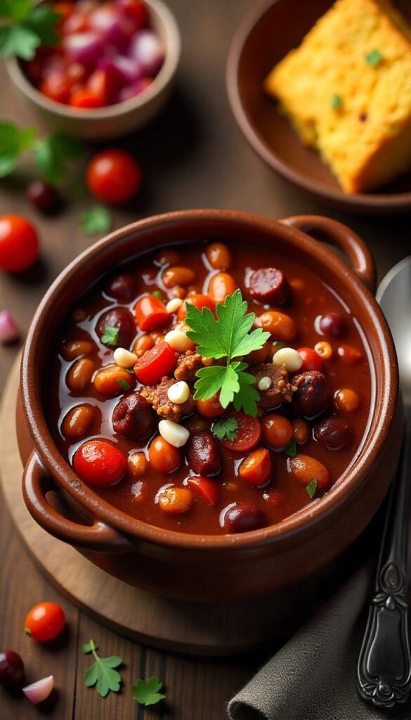 Hearty Chopped Beef Chili with Beans Recipe Hearty Chopped Beef Chili with Beans Recipe
