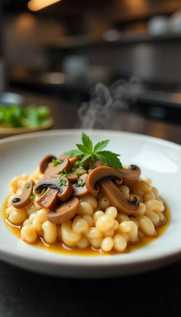 Creamy Chopped Beef and Mushroom Risotto Creamy Chopped Beef and Mushroom Risotto