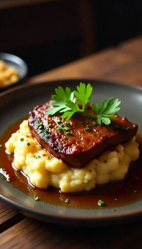 Smoky Paprika Brisket with Creamy Garlic Mashed Potatoes Smoky Paprika Brisket with Creamy Garlic Mashed Potatoes