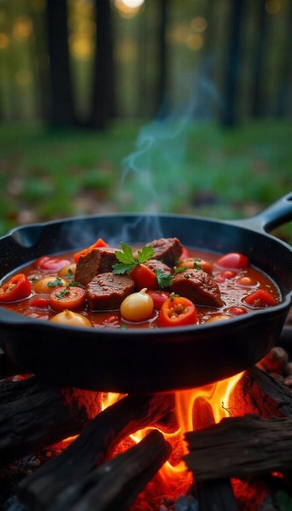 Savory Chopped Beef Cacciatore Savory Chopped Beef Cacciatore