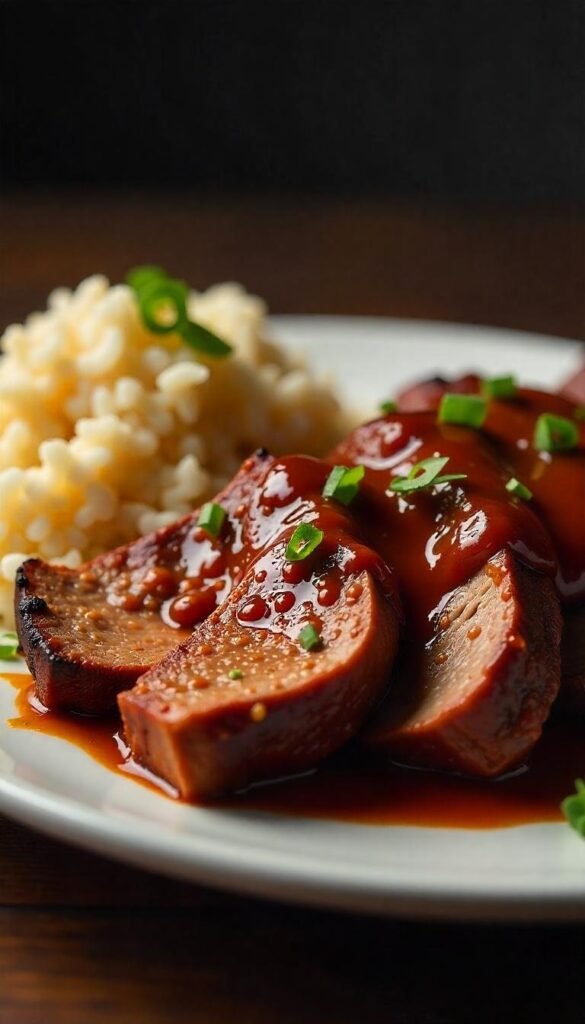 Savory Texas-Style Brisket with Spicy BBQ Sauce Savory Texas-Style Brisket with Spicy BBQ Sauce