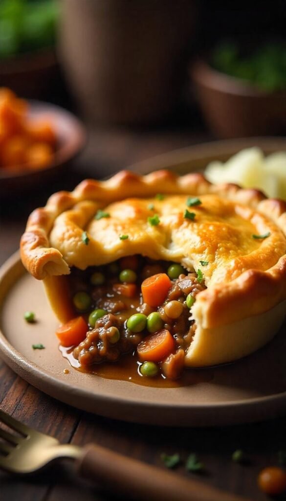 Savory Chopped Beef Pot Pie Recipe Savory Chopped Beef Pot Pie Recipe