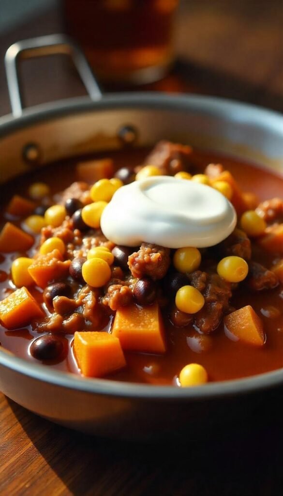 Savory Chopped Beef and Sweet Potato Hash Savory Chopped Beef and Sweet Potato Hash