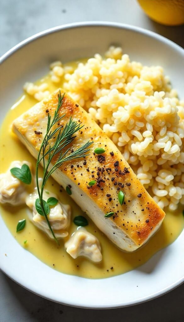 Lemon Herb Cod with Refreshing Couscous Salad Lemon Herb Cod with Refreshing Couscous Salad