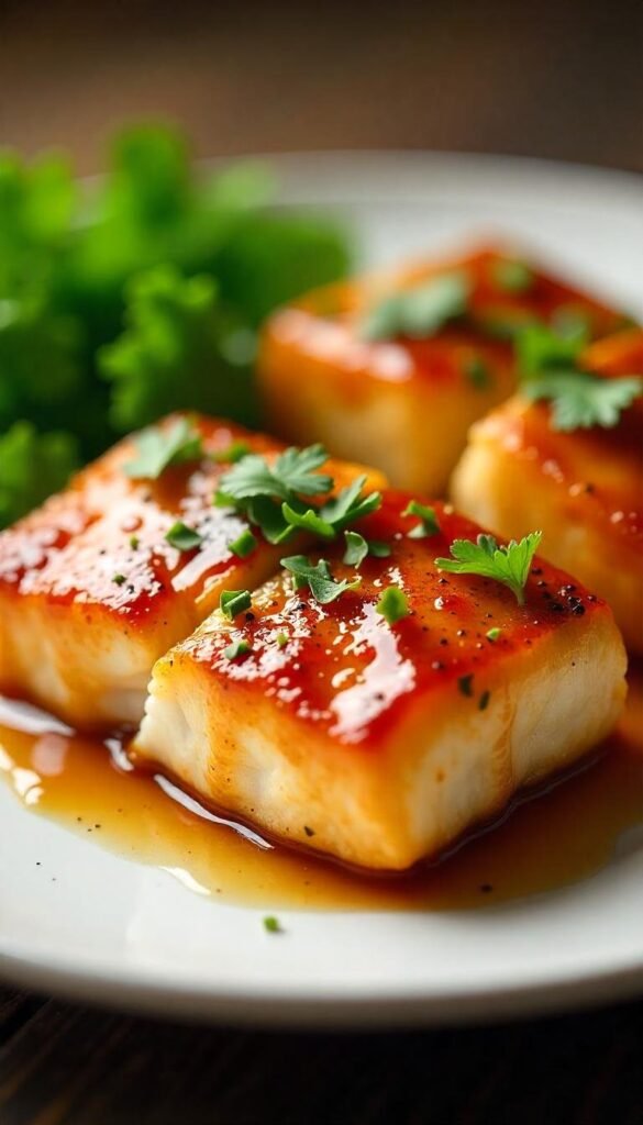 Sweet and Savory Bourbon Glazed Cod Recipe Sweet and Savory Bourbon Glazed Cod Recipe
