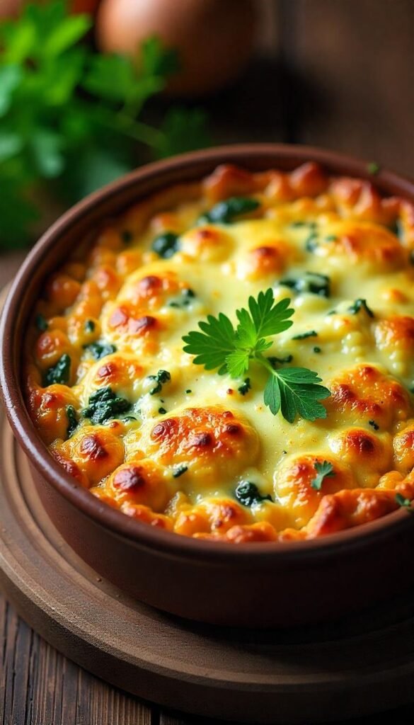 Cheesy Spinach and Cod Bake Cheesy Spinach and Cod Bake