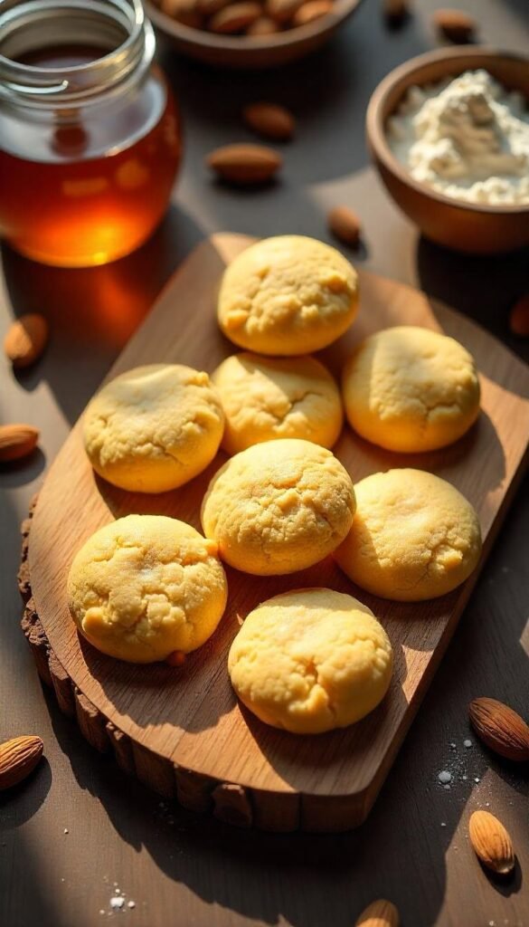 Delicious Honey Almond Cookies Delicious Honey Almond Cookies