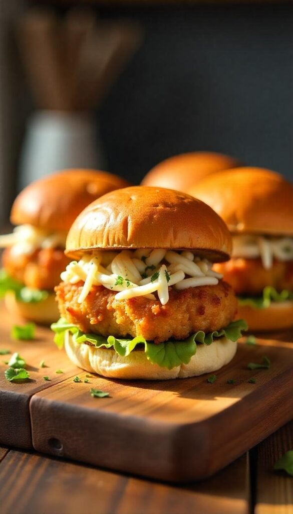 Crispy Cod Sliders with Crunchy Slaw Crispy Cod Sliders with Crunchy Slaw