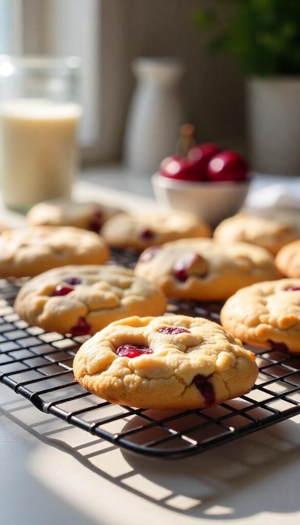 Chewy Cherry Almond Cookies 