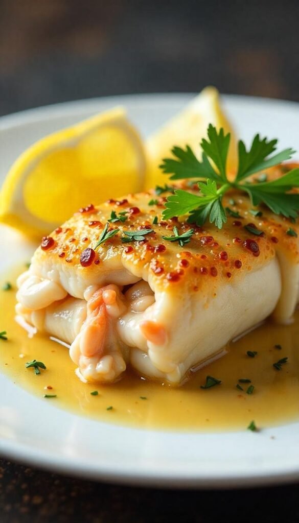 Stuffed Sea Bass with Crab Meat Stuffed Sea Bass with Crab Meat