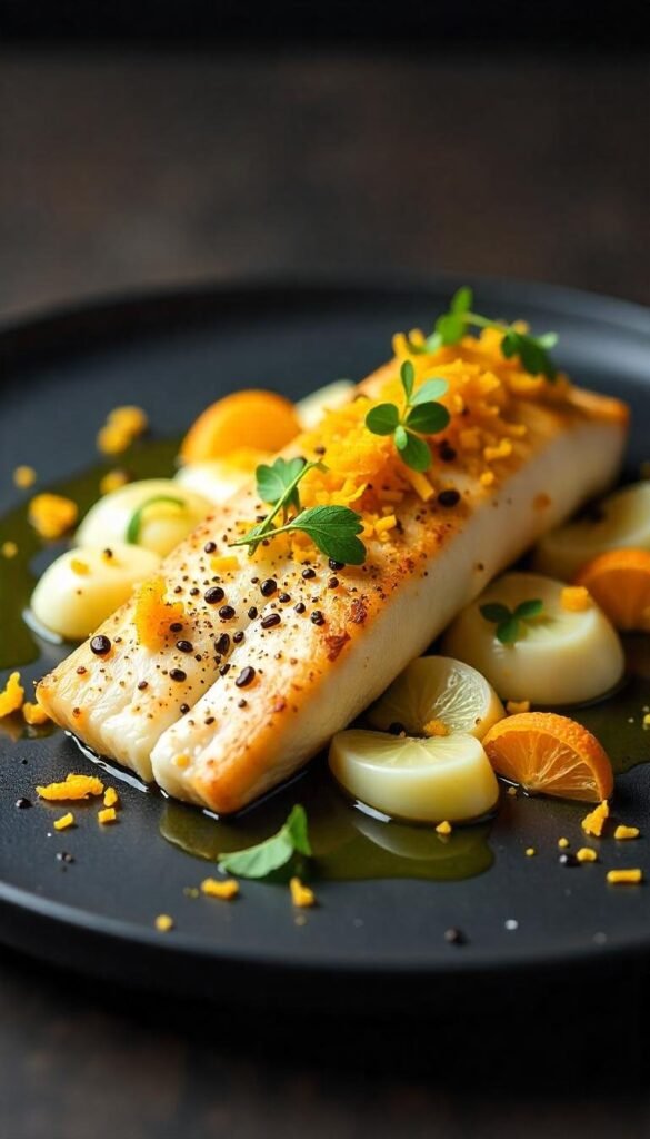 Pan-Seared Branzino with Orange and Fennel Salad