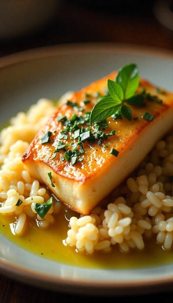 Pan-Seared Branzino with Garlic Butter Sauce Pan-Seared Branzino with Garlic Butter Sauce
