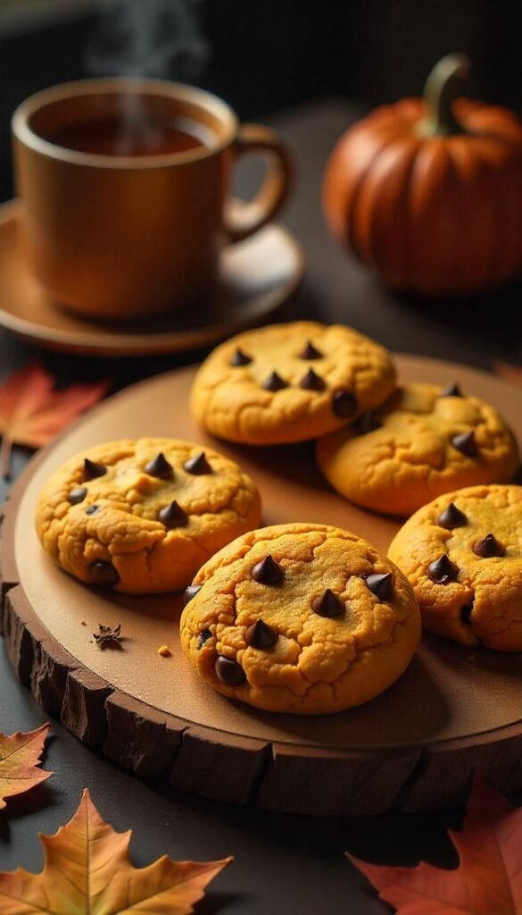 Delicious Pumpkin Chocolate Chip Cookies Delicious Pumpkin Chocolate Chip Cookies