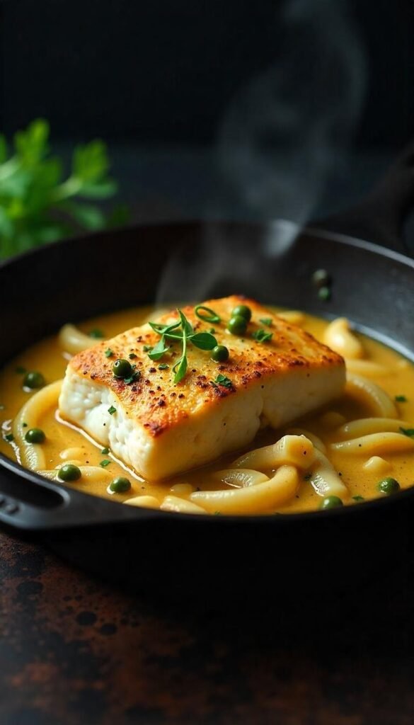 Lemon Herb Cod Piccata with Capers Lemon Herb Cod Piccata with Capers