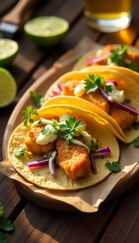Zesty Fish Tacos with Crunchy Cabbage Slaw Zesty Fish Tacos with Crunchy Cabbage Slaw