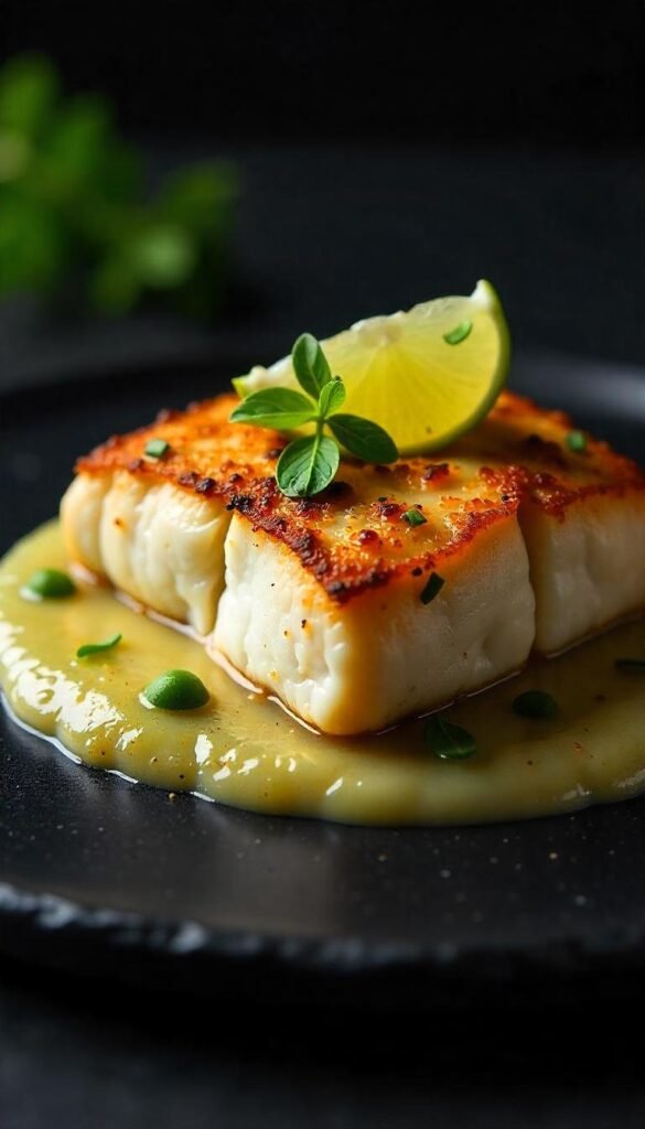 Pan-Seared Cod with Lemon Caper Sauce Pan-Seared Cod with Lemon Caper Sauce