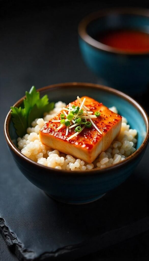 Savory Teriyaki Cod Rice Bowls Savory Teriyaki Cod Rice Bowls