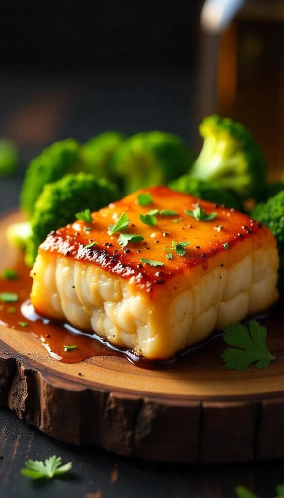 Savory Honey Mustard Glazed Cod Recipe Savory Honey Mustard Glazed Cod Recipe